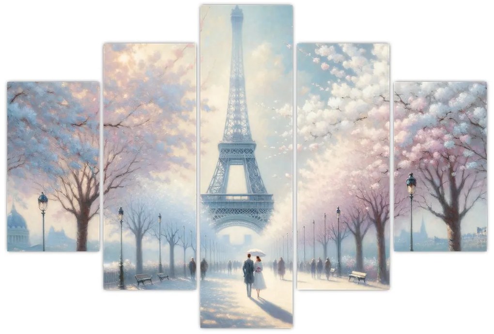 Obraz - Maľba z Paríža (150x105 cm)