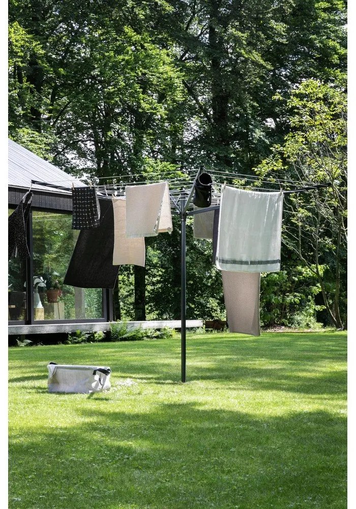 Antracitový vonkajší sušiak na bielizeň 50 m Topspinner – Brabantia