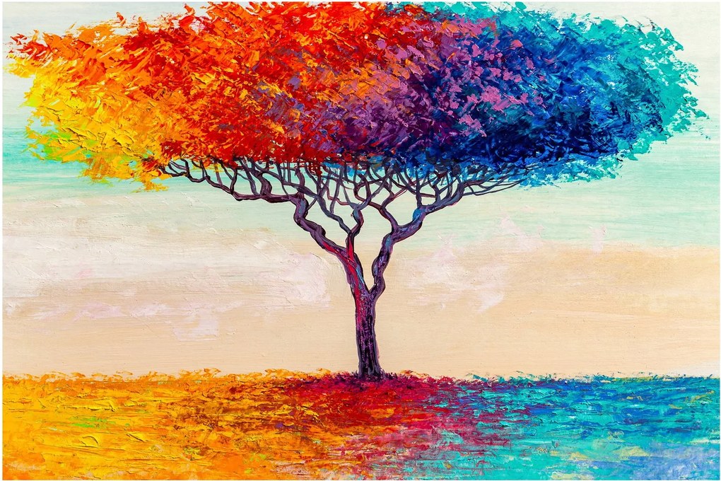 Obraz maľovaného stromu (90x60 cm)