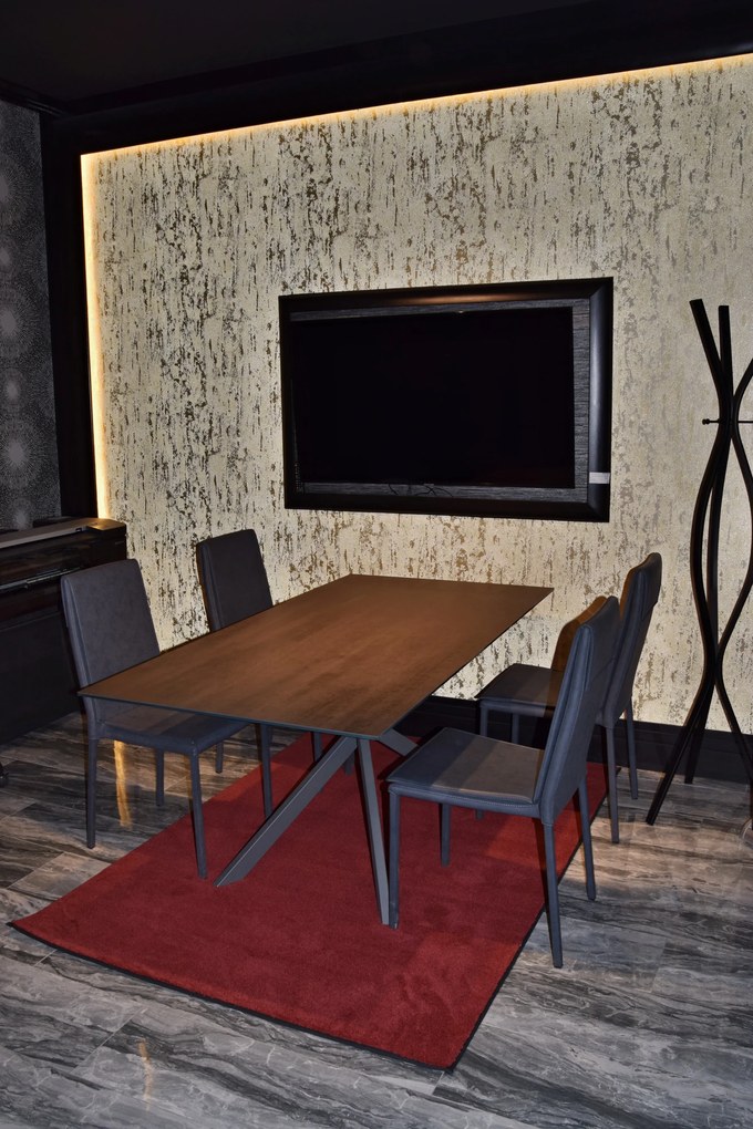 Lano, Kusový koberec Supersoft s bordurou 110 červený, 140x200, červená, spálňa