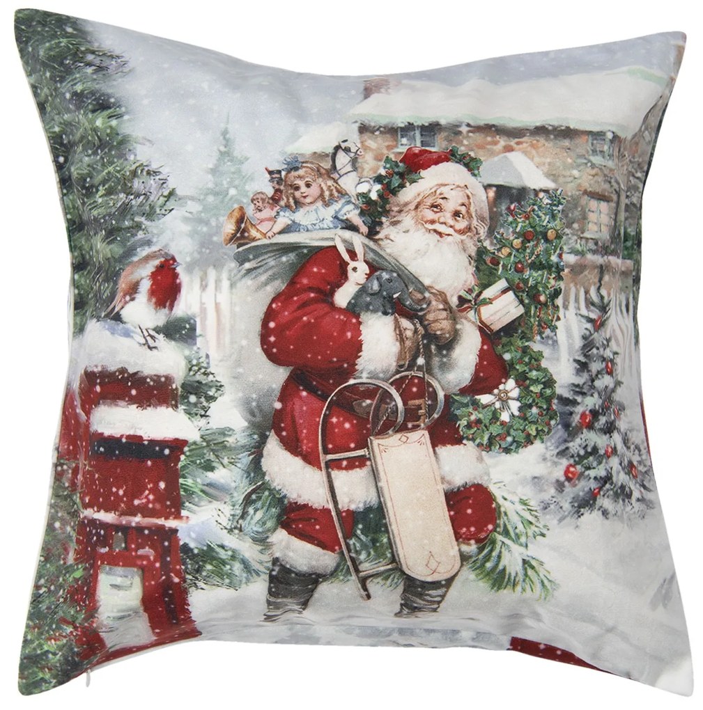 Obliečka na vankúš Santa - 45*45 cm