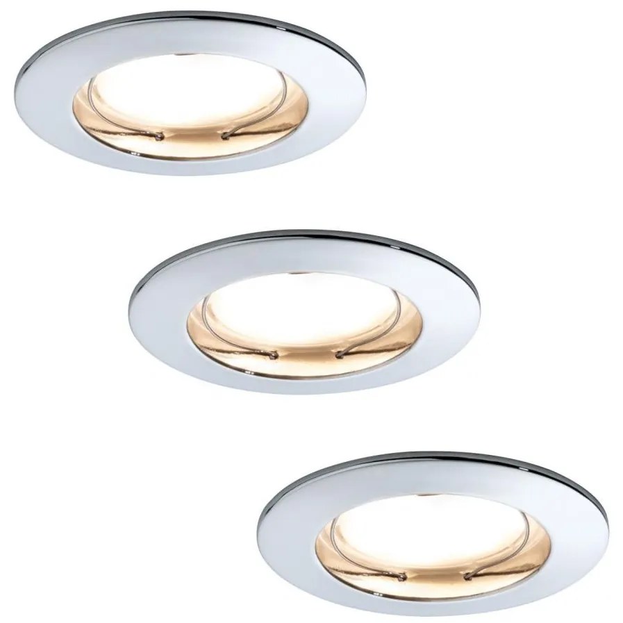 Paulmann Paulmann 92829 - SADA 3x LED/6,8W IP44 Kúpeľňové stmievateľné svietidlo COIN 230V W2897