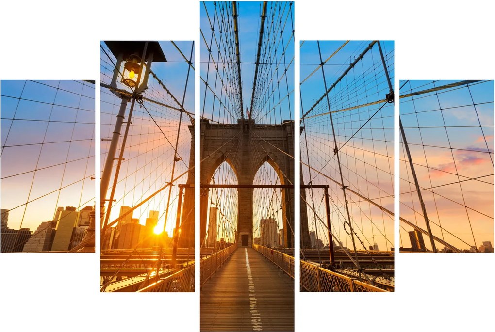 Obraz - Brooklynský most, Manhattan, New York (150x105 cm)