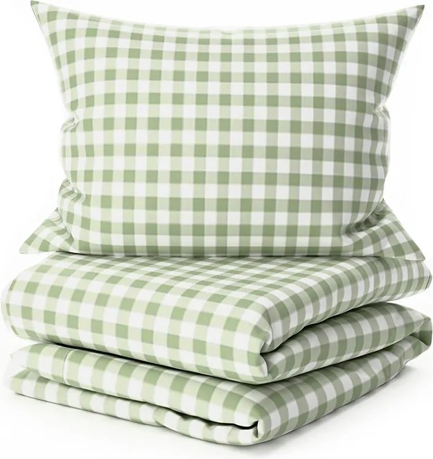 Krepové obliečky do postieľky Renforcé GRENTIS zelené Rozmer obliečky: 45 x 65 cm | 90 x 140 cm