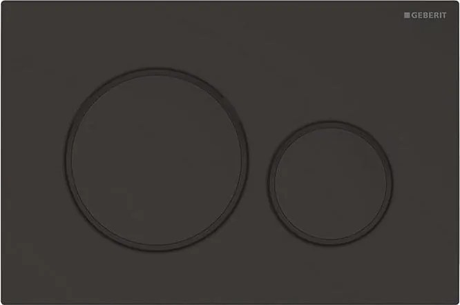 Geberit 115.882.16.1 - Splachovacie tlačidlo Sigma20 24,6x16,4 cm matná čierna