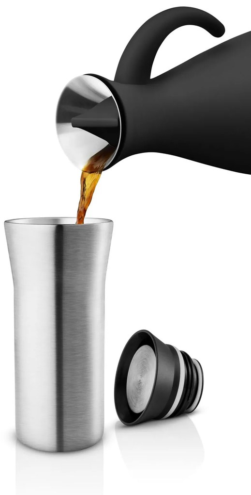 Eva Solo Cestovný termohrnček City To Go Steel/Black Recycled 350 ml