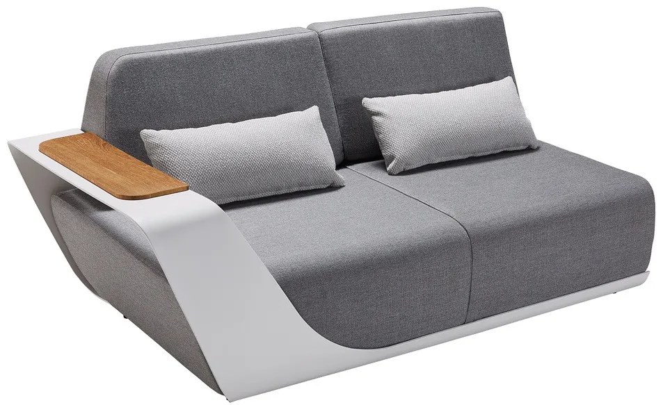 Záhradná rohová zostava HIGOLD - Onda Corner Lounge Sunbrella White/Grey Quick dry foam
