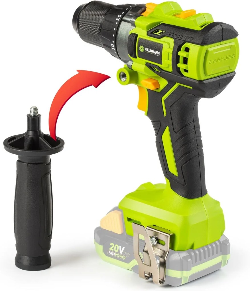 Fieldmann FDUV 70215-0 bezuhlíková vŕtačka FAST POWER 20 V