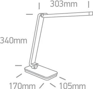 Moderné svietidlo do spálne ONE LIGHT stolová lampa čierna DIMM 61072/B