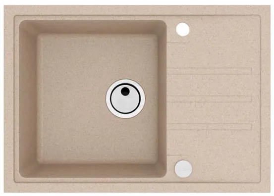 ALVEUS CZ INTERMEZZO 40/55 - béžový (680x480mm)jed. sifon