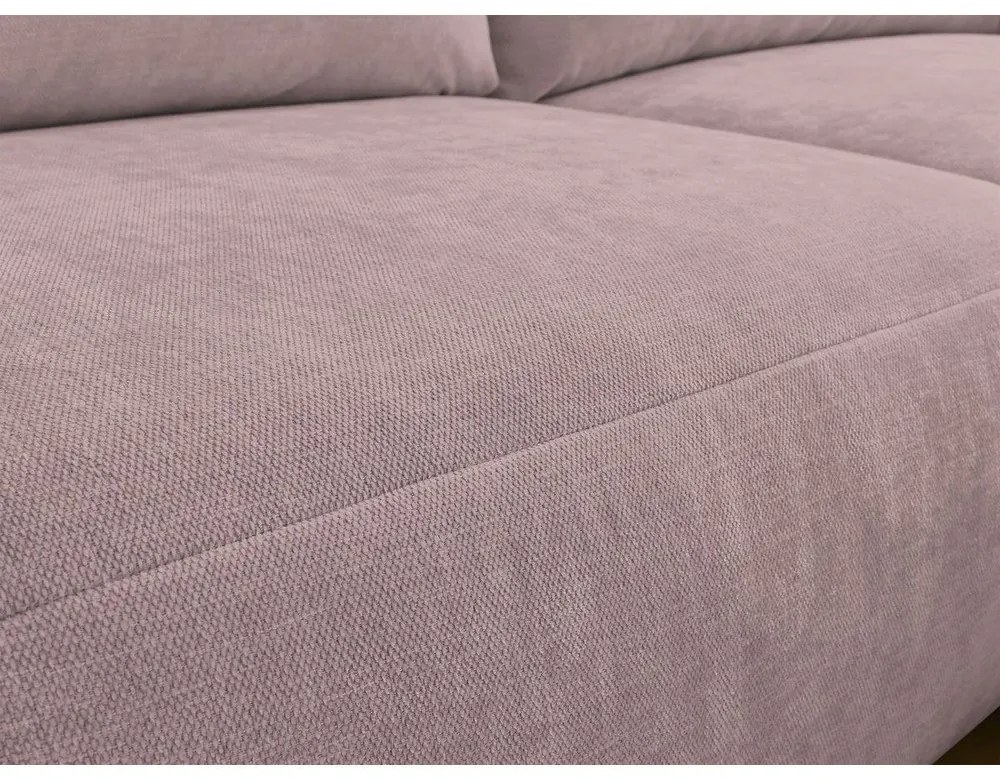 Svetloružová rohová pohovka Aden – Bobochic Paris