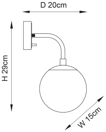 Endon 91892 - Nástenné svietidlo ONTARIO 1xE14/7W/230V mosadz