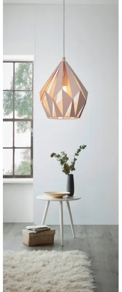 EGLO 49024 - Luster na lanku CARLTON-P 1xE27/60W/230V
