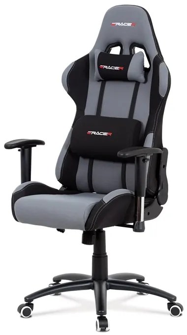 BONTEC Kancelárske kreslo, hojdací mechanizmus, šedá látka, KA-F01 GREY Farba: Šedá