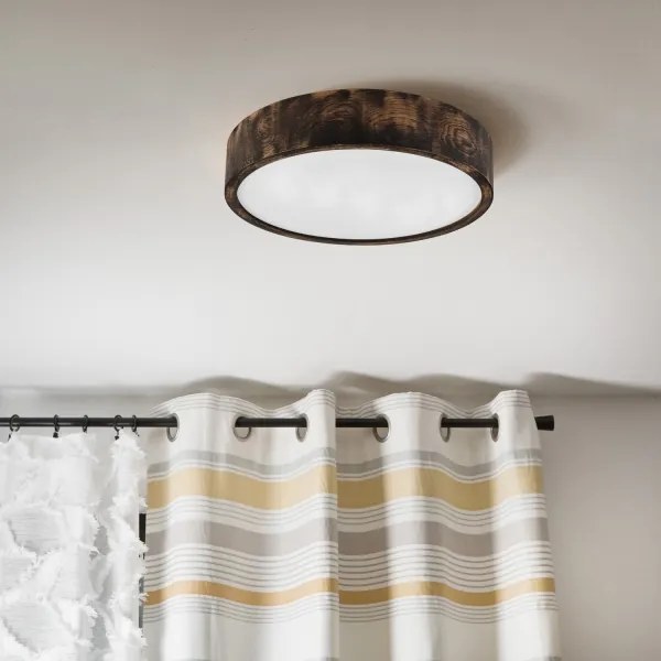 Brilagi - LED Stropné svietidlo CARVALHO SMOKEY LED/36W/230V dub pr. 37,5 cm