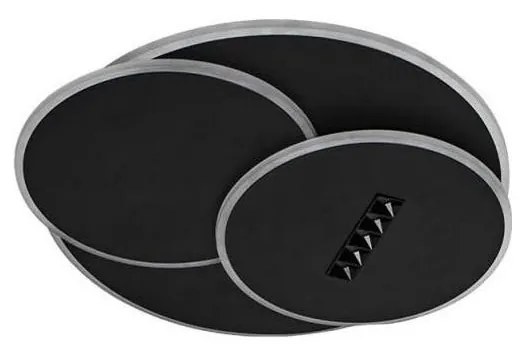 LED Stmievateľné stropné svietidlo LED/90W/230V 3000-6500K čierna +diaľkové ovládanie