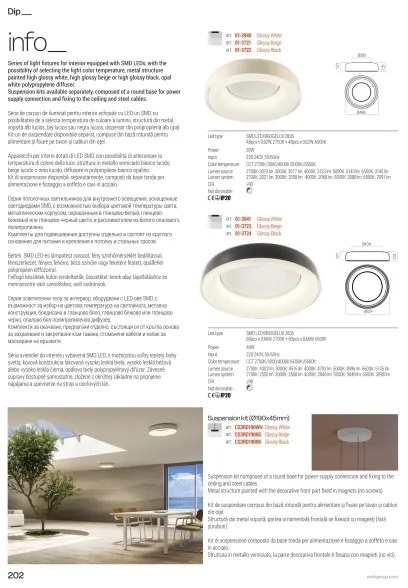 Redo 01-3724 - LED stropné svietidlo DIP LED/40W/230V čierne