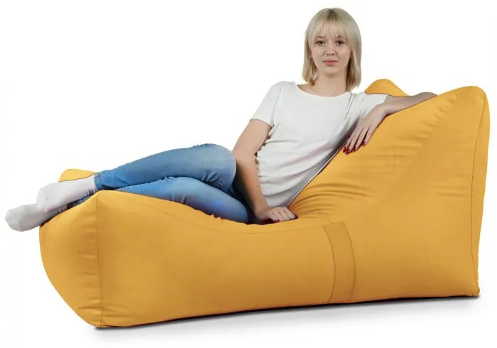 Sedací vak Atény Plyš Farba: Žltý