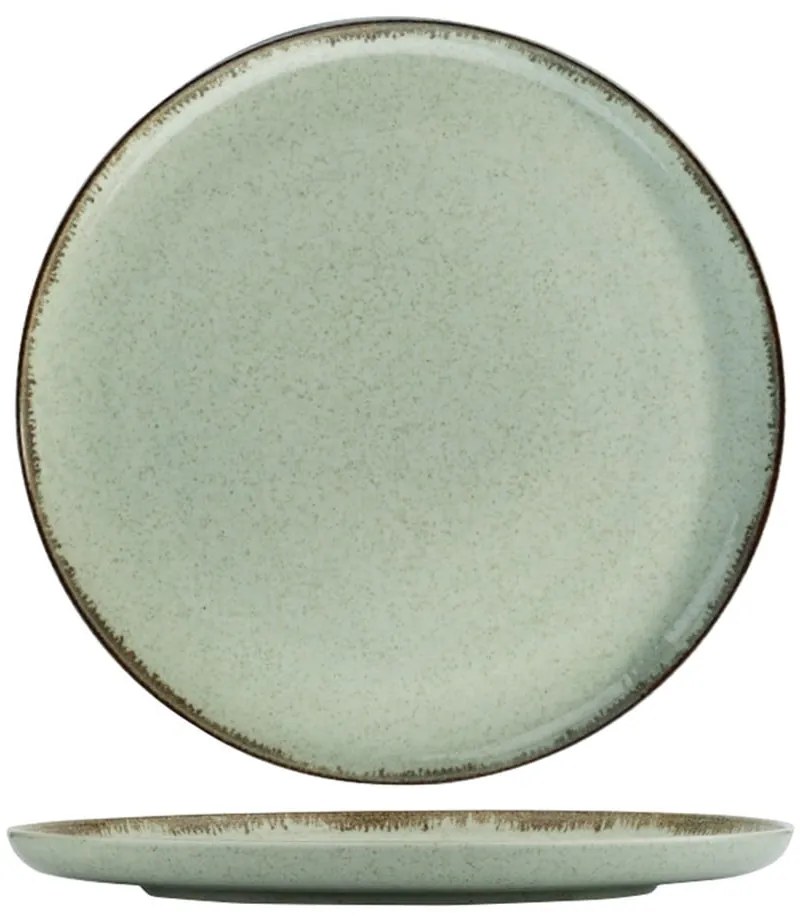 24-dielna súprava zeleného porcelánového riadu Kütahya Porselen Pearl