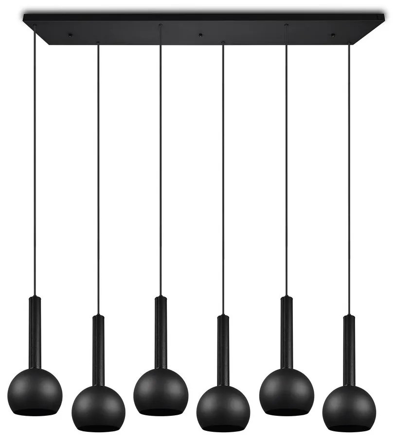 Čierne závesné svietidlo Ciliana – CINQUE