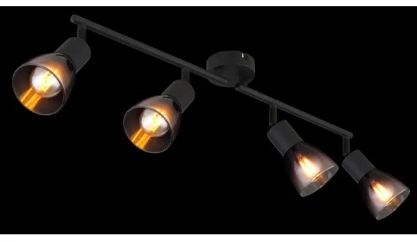 Globo 54312-4 - Bodové svietidlo SATELLA 4xE14/25W/230V čierna