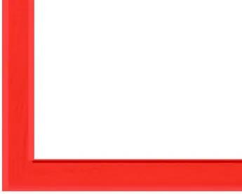 Toptabule.sk MTDRBTCIER Biela magnetická tabuľa v červenom drevenom ráme 100x150cm