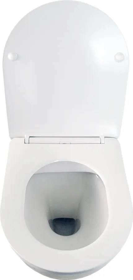 Hydroland Závesná WC misa so SoftClose sedadlom Karat, biela