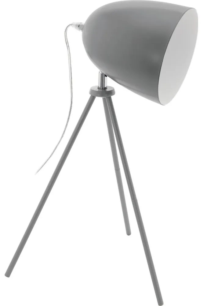 Eglo 33094 - Stolová lampa DUNDEE 1xE27/60W/230V sivá