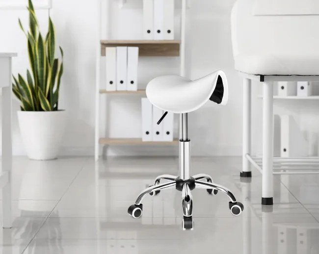 Pracovná stolička STRATUM biela
