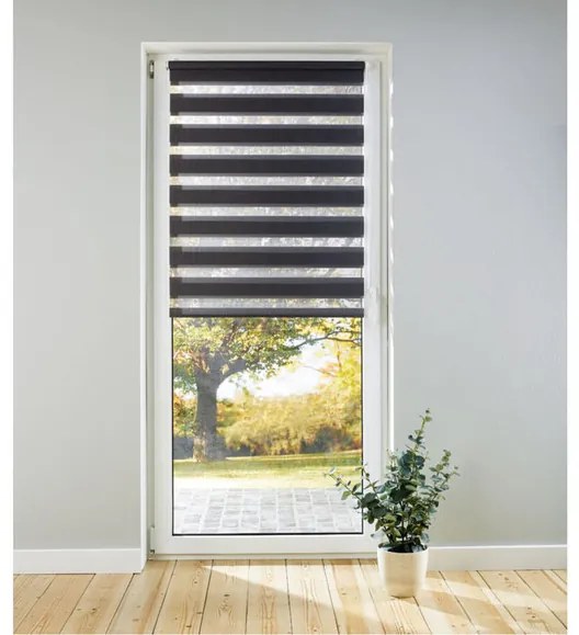 LIVARNO home Dvojitá roleta na dvere a nízko položené okná, 80 x 210 cm (antracitová) (100353505)