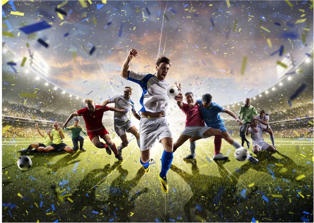 Sklenený obraz - Futbal (70x50 cm)