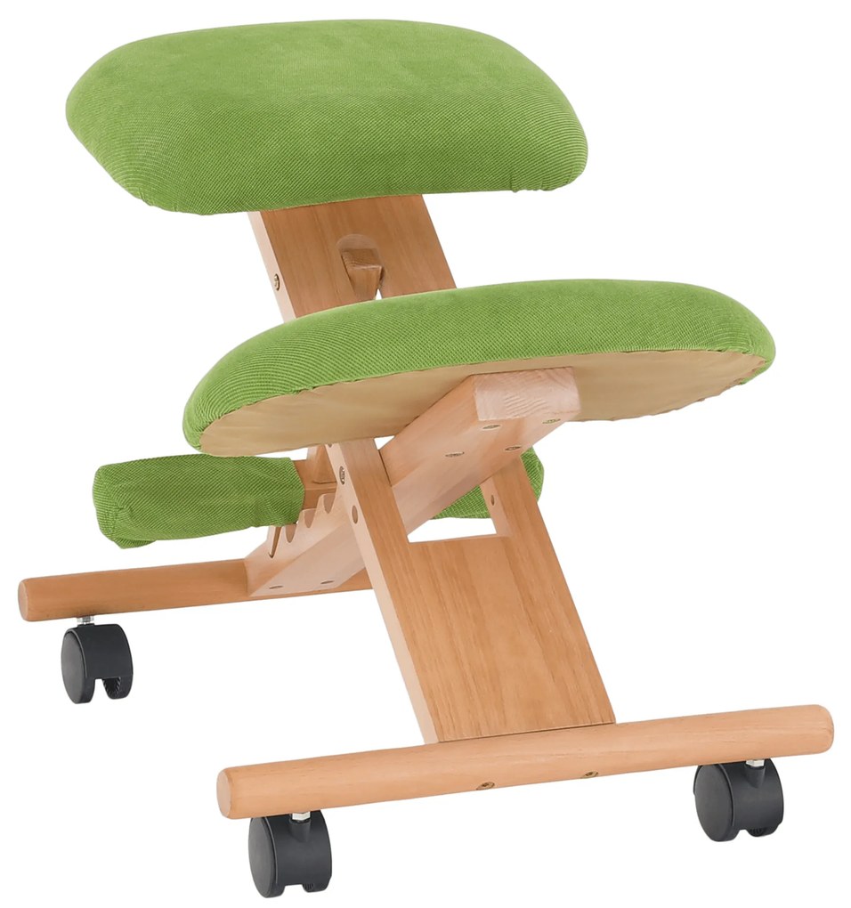 Ergonomická kľakačka, zelená/buk, GROCO