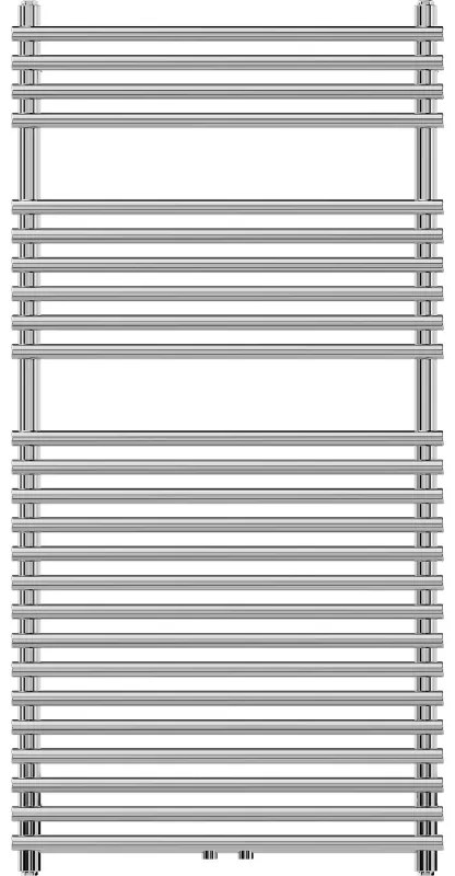 Mexen Sol vykurovacie teleso 1200 x 600 mm, 520 W, chrómová, W125-1200-600-00-01