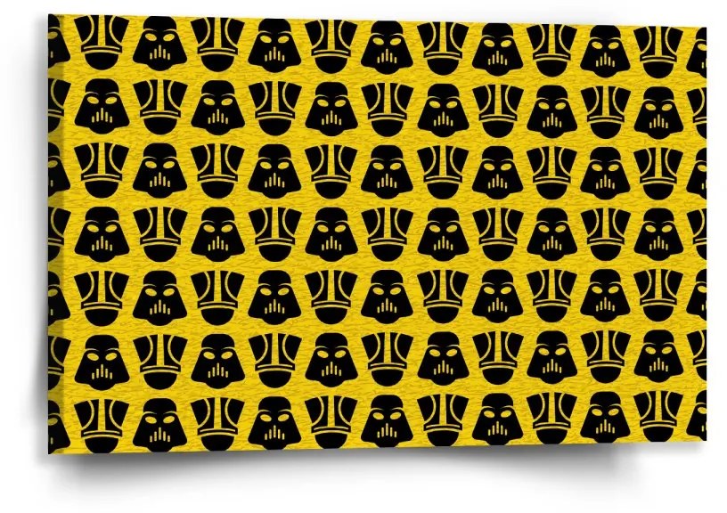 Sablio Obraz Star Wars Stormtrooperi Pattern na žltej - 60x40 cm