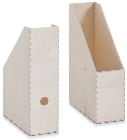 Zeller Present Drevený organizér / priečinok na dokumenty alebo časopisy ZELLER