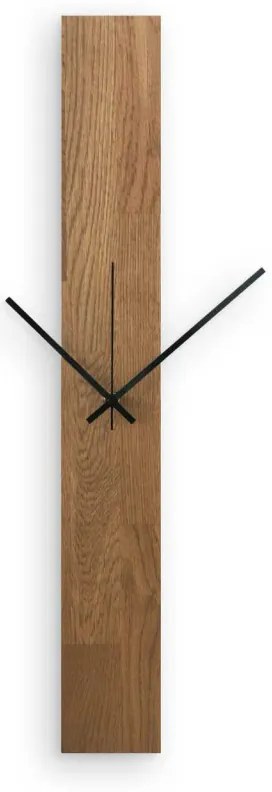 Drevené dubové nástenné hodiny moderný dizajn I SENTOP MAS019-AMBER