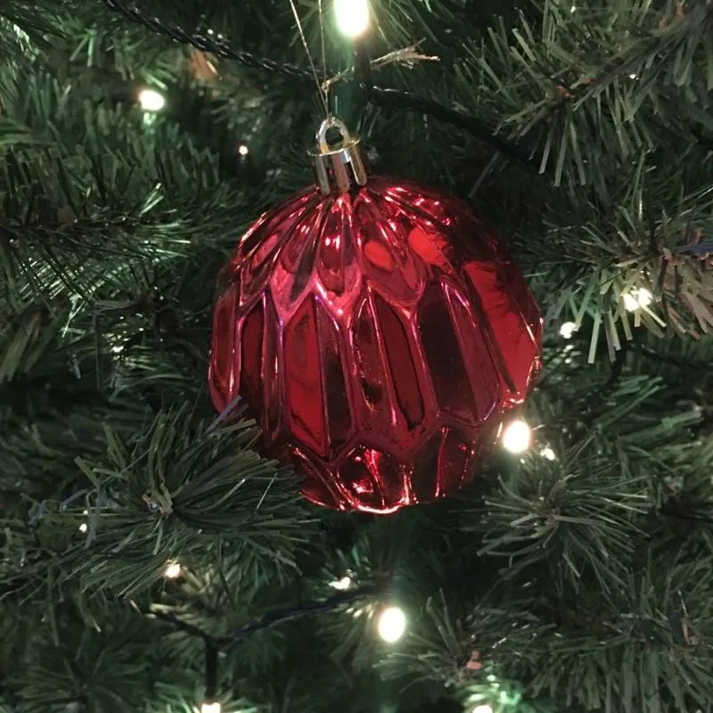 DECOLED Plastové koule, prům. 8 cm, 20x červená