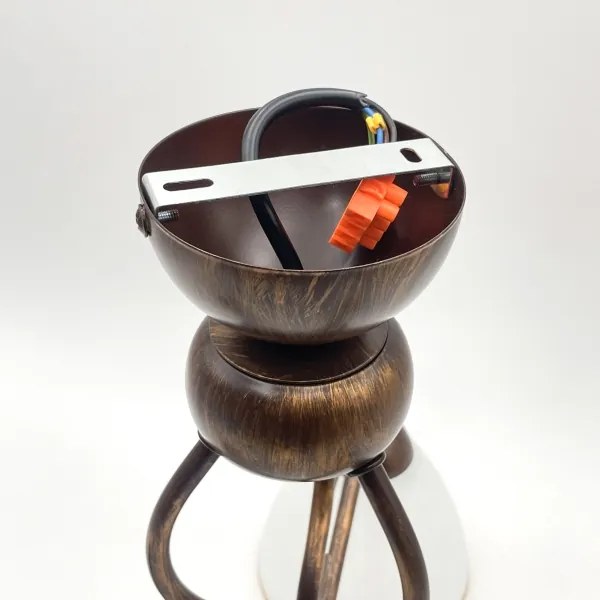 Brilagi - LED Prisadený luster ANTICO 3xE27/60W/230V bronz patina