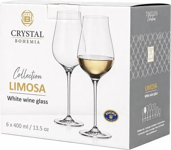 Crystal Bohemia Limosa 400 ml 6 ks
