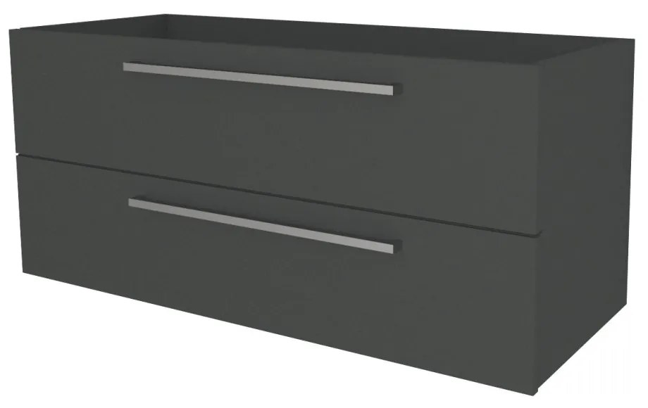 Mereo Bino, kúpeľňová skrinka 121 cm, Multidecor, Šedá antracit, MER-CN693SSEAN