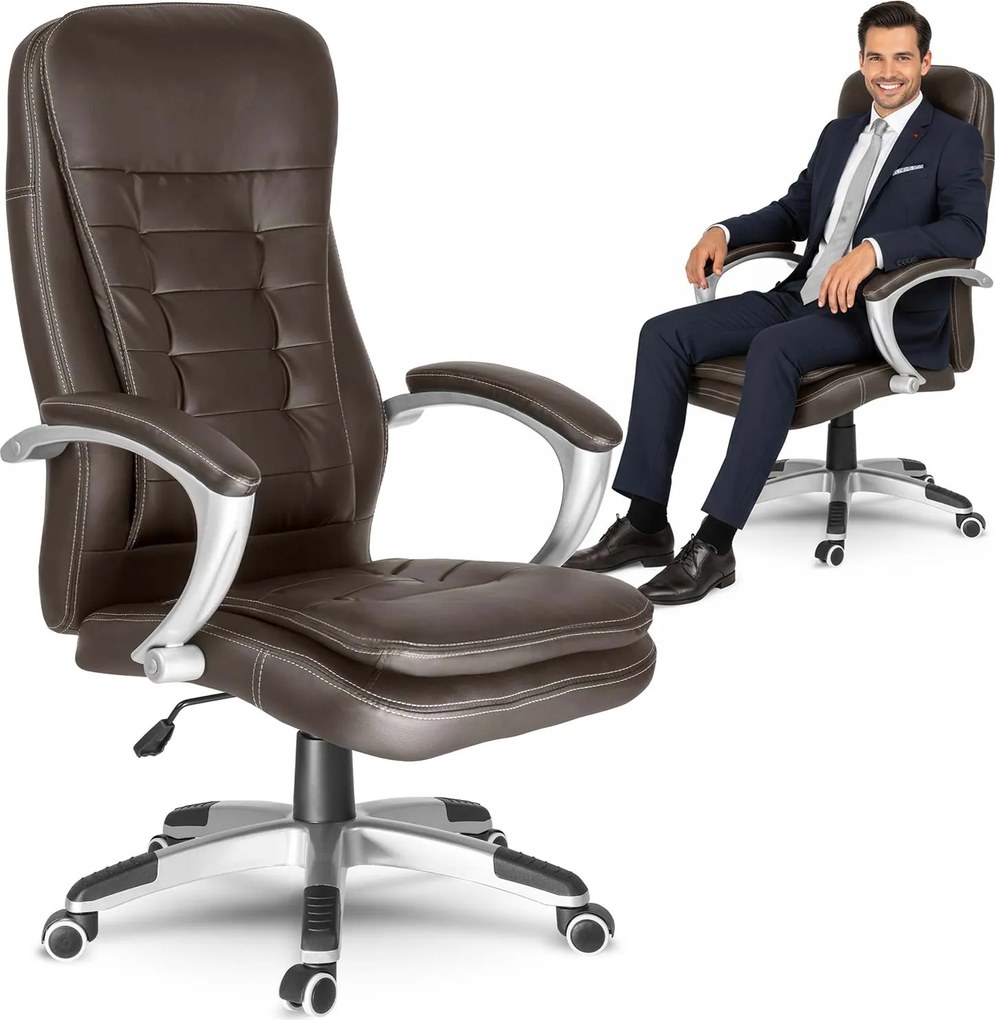 Otočná kancelárska stolička Sofotel 322 - tmavohnedá