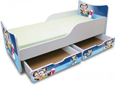 MAXMAX Detská posteľ 160x80 cm so zásuvkou - Myšiak 160x80 pre chlapca ÁNO
