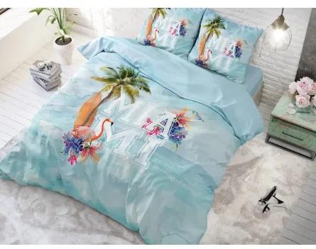 Sammer Bavlnené posteľné obliečky MIAMI v modrej farbe 5902963474926 200 x 200 cm