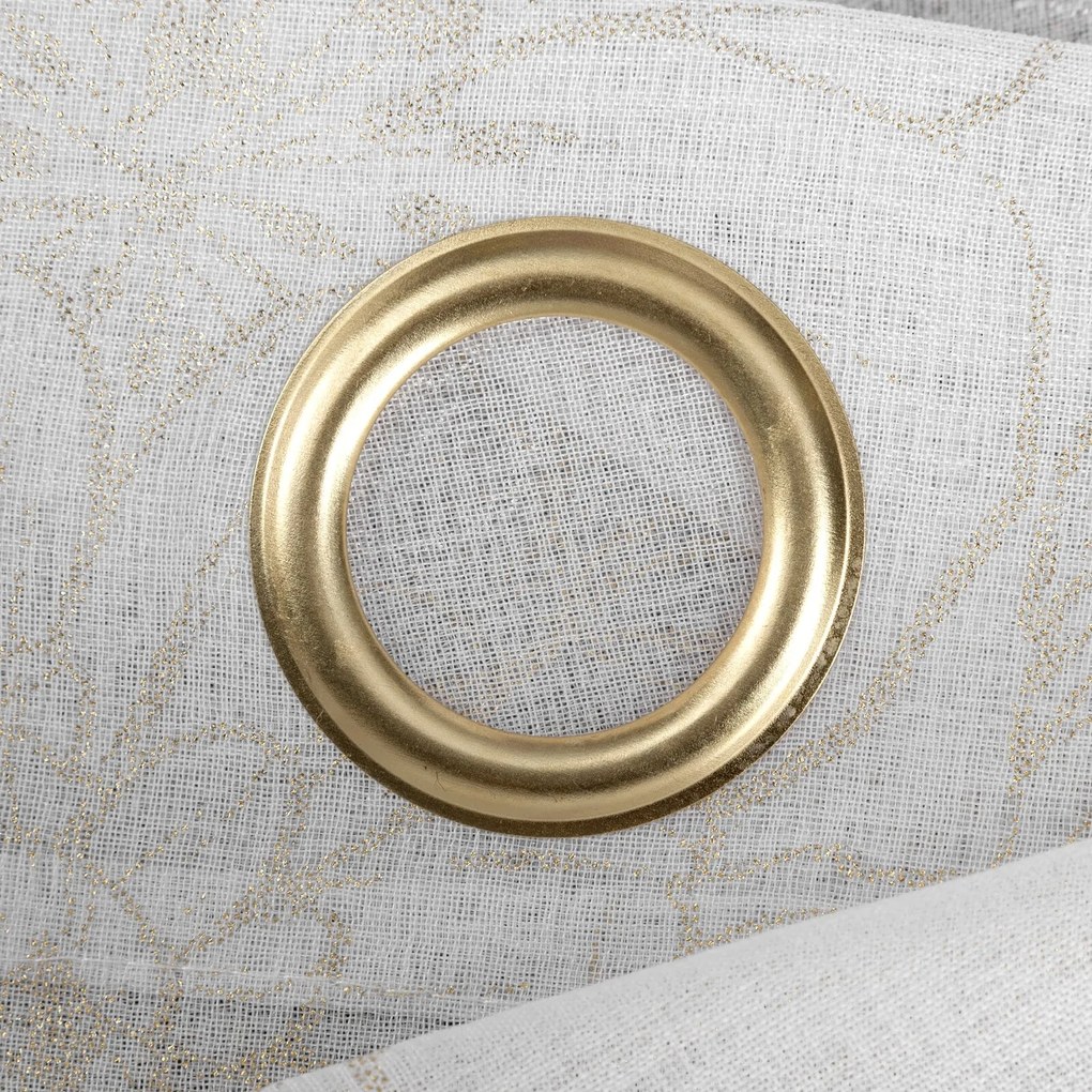 ZÁCLONA NA KRÚŽKOCH ANITA 140X250 CM BIELA