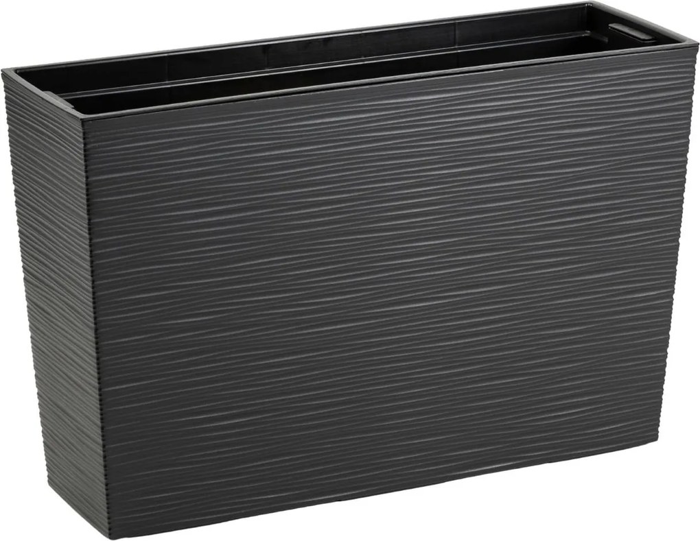 Plastový květináč Bloom Riflo 36,2x56,1 cm černý