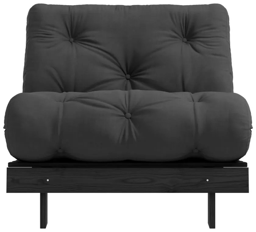 Tmavosivé kreslo Roots Black Night – Karup Design