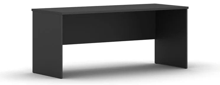 Kancelársky písací stôl INTEGRO, 175x70 cm, grafit