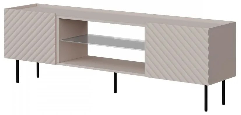 TV stolík/skrinka Gretzo 180 2D EF, Farby: biela