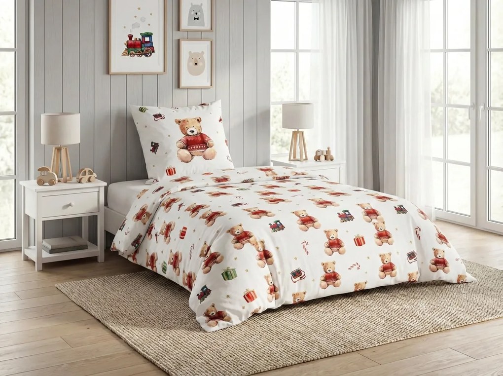 Detské obliečky z Renforcé bavlny BAILEY farebné Rozmer obliečky: 80 x 80 cm | 135 x 200 cm