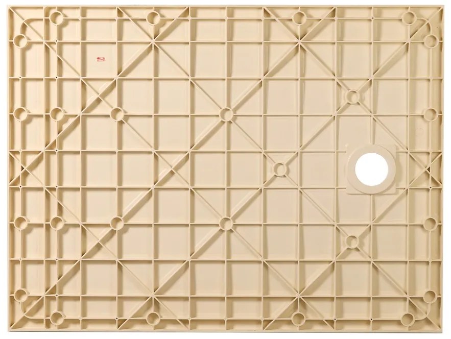 Erga Hyper, SMC sprchová vanička 90x90x2,6 cm + sifón, béžová matná, ERG-V06-SMC-9090S-BG